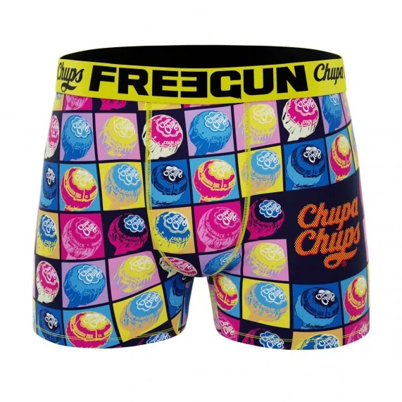 Pop-Art "Chupa Chups" Microvezel Boxer voor heren (Boksers) Freegun chez FrenchMarket