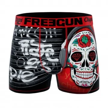 Boxer Pop-Art "Chupa Chups" in microfibra per uomo (Boxer) Freegun chez FrenchMarket