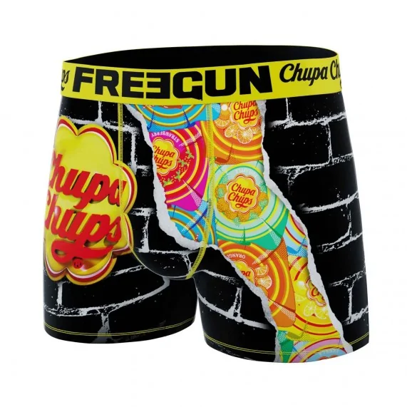 Pop-Art "Chupa Chups" Microvezel Boxer voor heren (Boksers) Freegun chez FrenchMarket