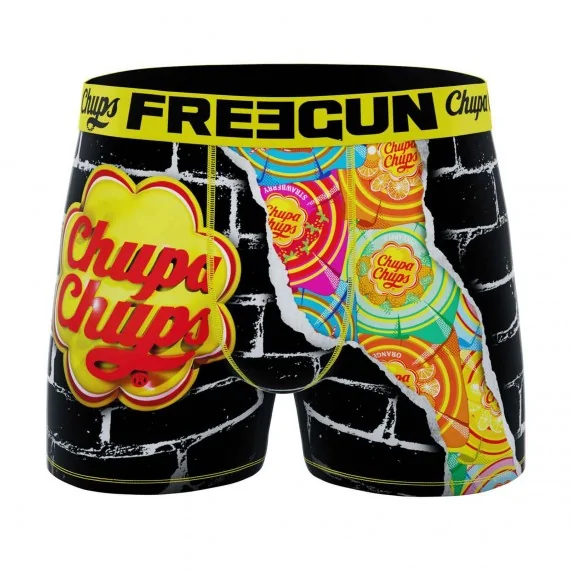 Boxer Homme Microfibre Pop-Art "Chupa Chups" (Boxers Homme) Freegun chez FrenchMarket