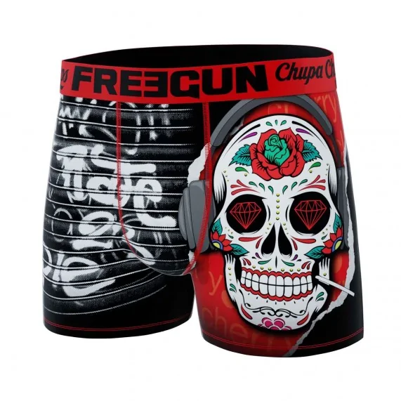 Set van 4 "Chupa Chups" boxershorts voor mannen (Herenboxershorts) Freegun chez FrenchMarket