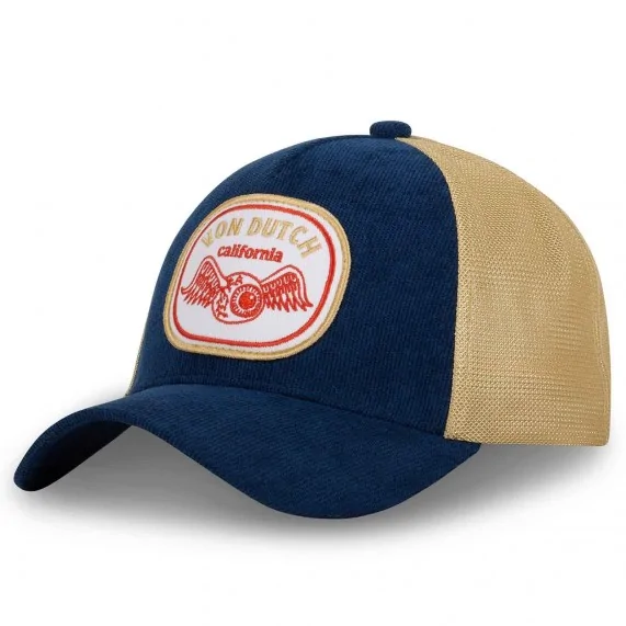 Cappello trucker in velluto a coste (Cappellino) Von Dutch chez FrenchMarket