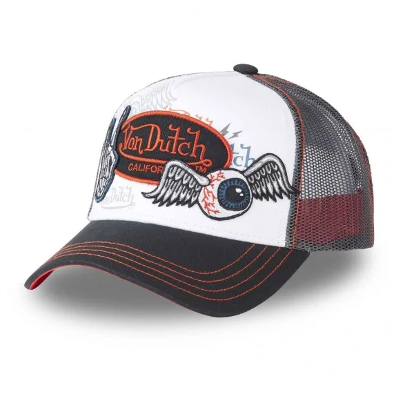 Cappello Trucker con toppe Rock on Hand (Cappellino) Von Dutch chez FrenchMarket