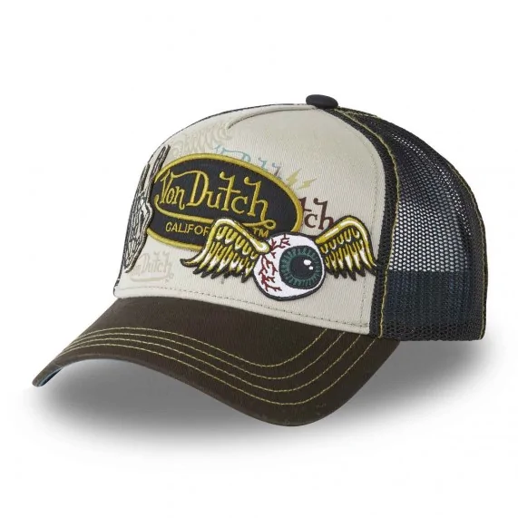 Cappello Trucker con toppe Rock on Hand (Cappellino) Von Dutch chez FrenchMarket