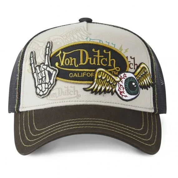 Gorra Rock on Hand Patches Trucker (Gorras) Von Dutch chez FrenchMarket