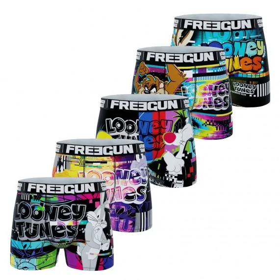 Lot de 5 Boxers Homme Looney Tunes (Lot boxers Homme) Freegun chez FrenchMarket