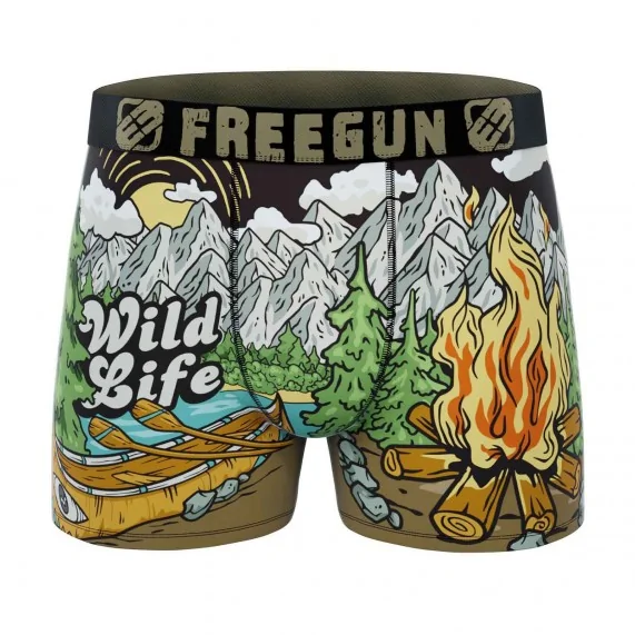 Boxer Homme "Wild Life" (Boxers Homme) Freegun chez FrenchMarket