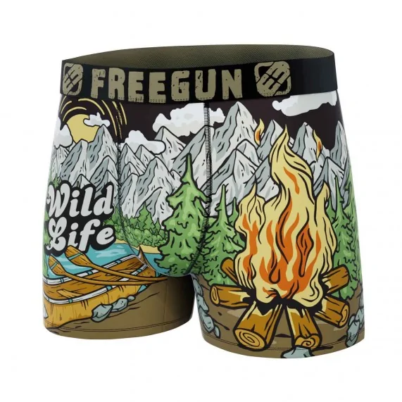 Boxer da uomo "Wild Life (Boxer) Freegun chez FrenchMarket