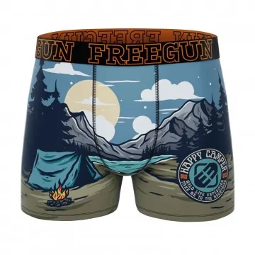 Wild Life" men's boxer shorts (Boxers) Freegun on FrenchMarket