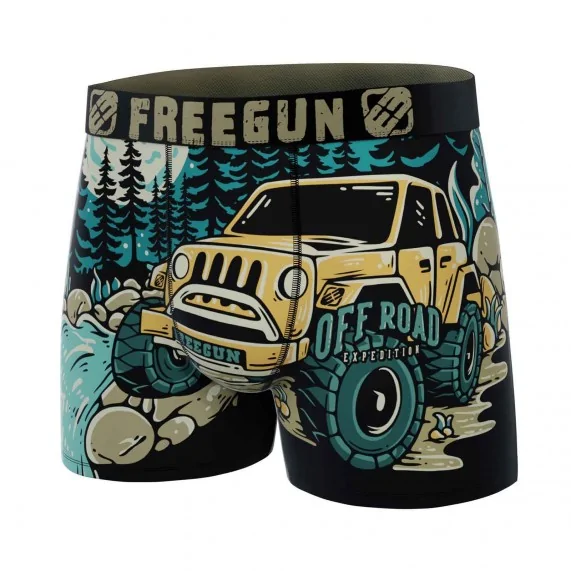 4er-Pack Boxershorts für Männer "Wild Life Pack" (Boxershorts für Männer) Freegun auf FrenchMarket