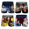 Lot de 4 Boxers Homme Collection Las Vegas (Lot boxers Homme) Freegun chez FrenchMarket