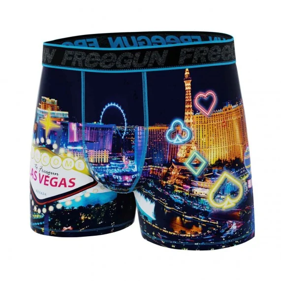 Set van 4 herenboxershorts uit de Las Vegas-collectie (Herenboxershorts) Freegun chez FrenchMarket