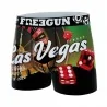 Lot de 4 Boxers Homme Collection Las Vegas (Lot boxers Homme) Freegun chez FrenchMarket