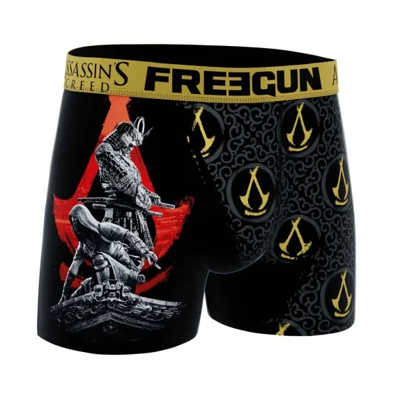 4er-Pack Herren-Boxershorts "Assassin's Creed: Shadows" (Boxershorts für Männer) Freegun auf FrenchMarket