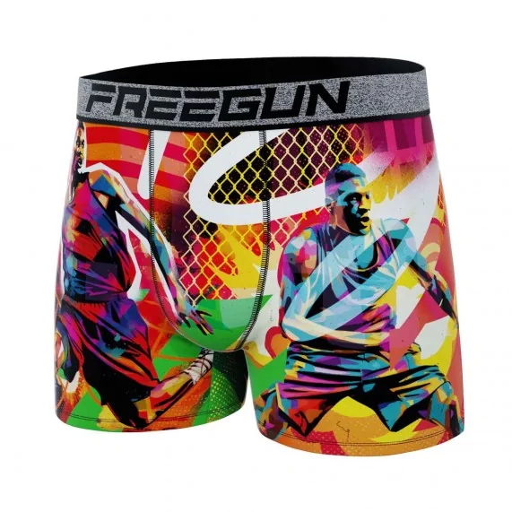 Boxer Homme Microfibre "Street Pop-Art" (Boxers Homme) Freegun chez FrenchMarket