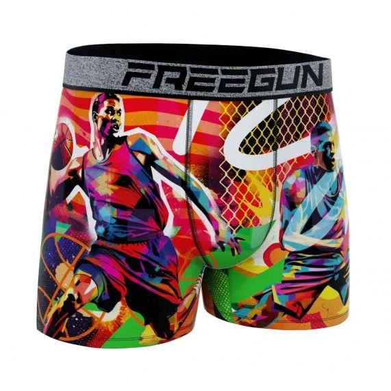 Boxer Homme Microfibre "Street Pop-Art" (Boxers Homme) Freegun chez FrenchMarket