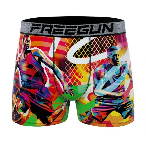 Boxer Homme Microfibre "Street Pop-Art" (Boxers Homme) Freegun chez FrenchMarket