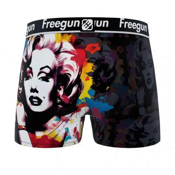 Boxer Homme Microfibre "Street Pop-Art" (Boxers Homme) Freegun chez FrenchMarket