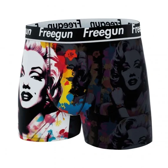 Boxer Homme Microfibre "Street Pop-Art" (Boxers Homme) Freegun chez FrenchMarket