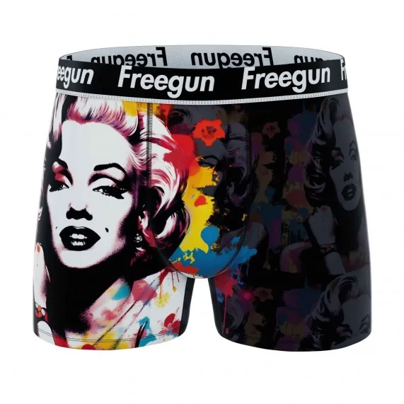 Boxer Homme Microfibre "Street Pop-Art" (Boxers Homme) Freegun chez FrenchMarket