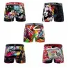 Set di 5 boxer in microfibra "Street Pop-Art" per uomo (Boxer da uomo) Freegun chez FrenchMarket