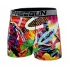 Lot de 5 Boxers Homme Microfibre "Street Pop Art" (Lot boxers Homme) Freegun chez FrenchMarket