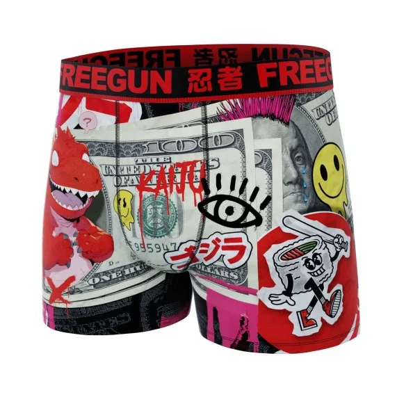 5er-Pack Boxershorts für Männer aus Mikrofaser "Street Pop-Art (Boxershorts für Männer) Freegun auf FrenchMarket