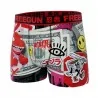 Lote de 5 calzoncillos bóxer de microfibra "Street Pop-Art" para hombre (Calzoncillos para hombre) Freegun chez FrenchMarket