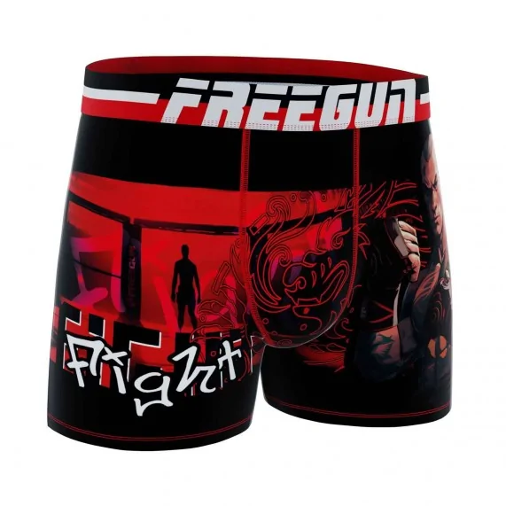 Street Sport" men's microfiber boxer shorts (Boxers) Freegun on FrenchMarket