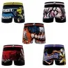 Lot de 5 Boxers Homme Microfibre "Street Sport" (Lot boxers Homme) Freegun chez FrenchMarket