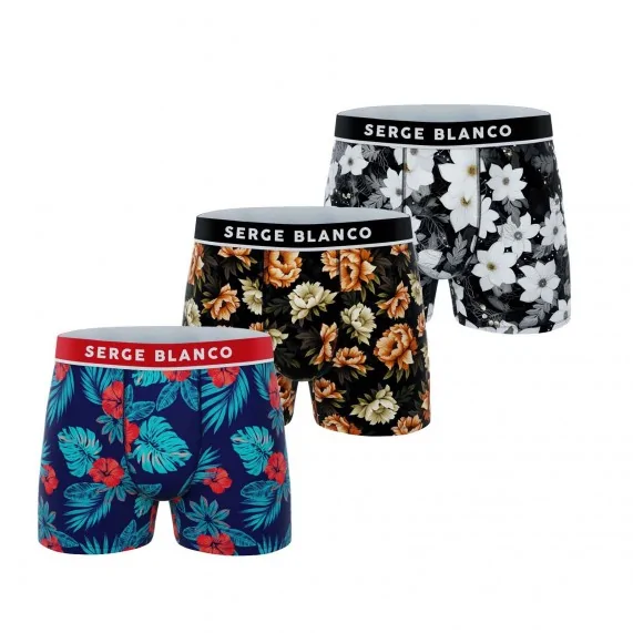 Lot de 3 Boxers Homme Microfibre (Lot boxers Homme) Serge Blanco chez FrenchMarket