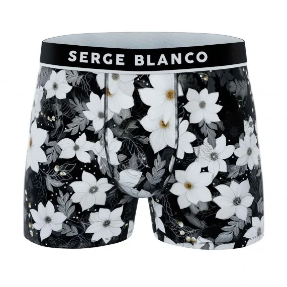 Set van 3 herenboxershorts in microvezel (Herenboxershorts) Serge Blanco chez FrenchMarket