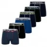 Set van 6 herenboxershorts in katoen (Herenboxershorts) Serge Blanco chez FrenchMarket