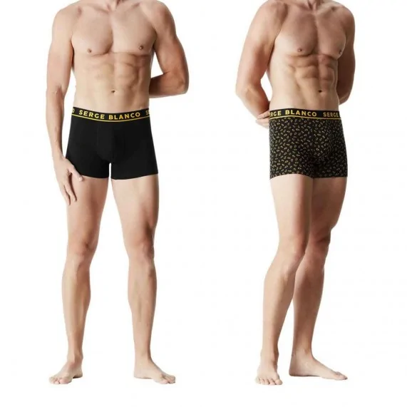 Lot de 4 Boxers Homme en Coton "Casual" (Lot boxers Homme) Serge Blanco chez FrenchMarket