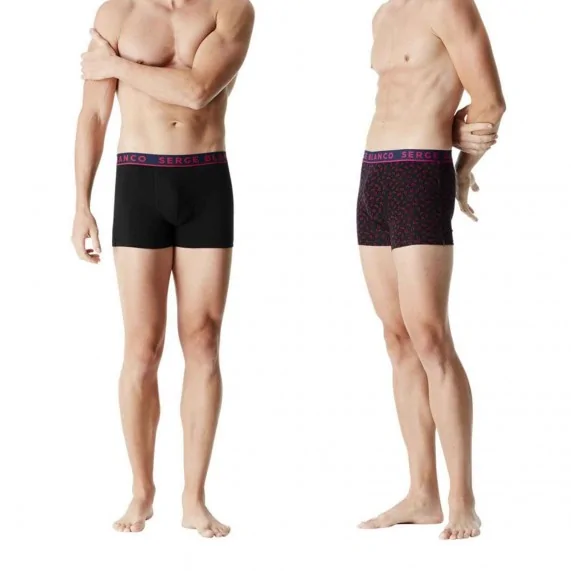 Lot de 4 Boxers Homme en Coton "Casual" (Lot boxers Homme) Serge Blanco chez FrenchMarket