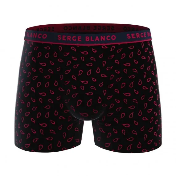 Lot de 4 Boxers Homme en Coton "Casual" (Lot boxers Homme) Serge Blanco chez FrenchMarket