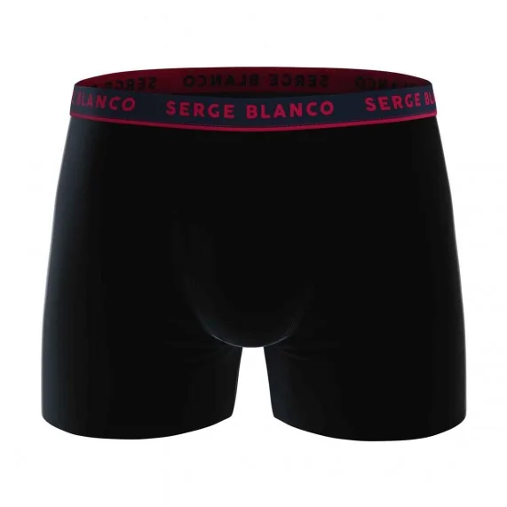 4er-Pack Herren-Boxershorts aus Baumwolle "Casual" (Boxershorts für Männer) Serge Blanco auf FrenchMarket