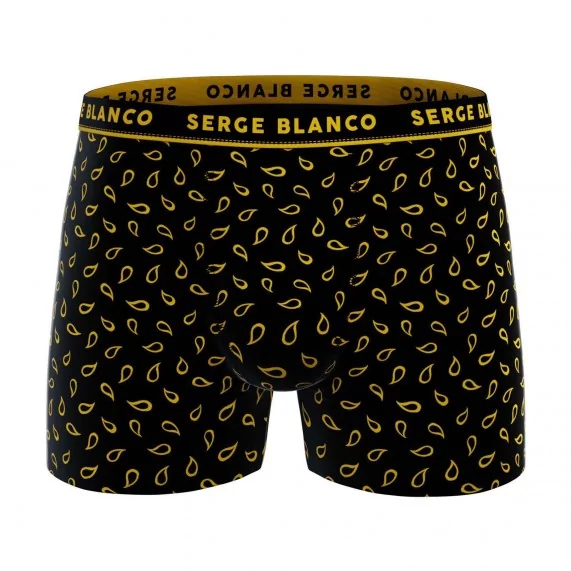 Lot de 4 Boxers Homme en Coton "Casual" (Lot boxers Homme) Serge Blanco chez FrenchMarket