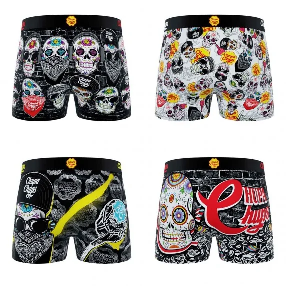 Set van 4 "Chupa Chups" jongensboxershorts (Jongensboxershort) Freegun chez FrenchMarket