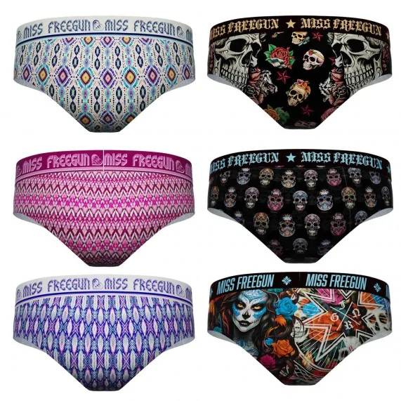 FREEGUN Boxers Femme Lot de 6 (Boksers) Freegun chez FrenchMarket