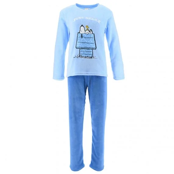 Peanuts - Snoopy "Just Relax" Conjunto de pijama de forro polar para mujer (Conjuntos de pijama) French Market chez FrenchMarket