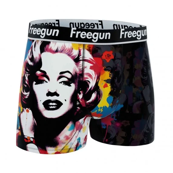 Lote de 5 calzoncillos de microfibra para chicos "Street Pop Art (Calzoncillos de niño) Freegun chez FrenchMarket