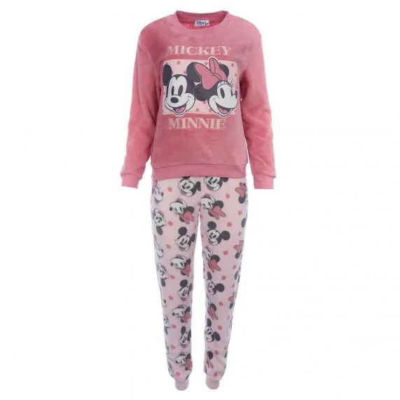 Disney - Minnie and Mickey Fleece Pyjama Set for Women (Pyjama Sets) French Market on FrenchMarket