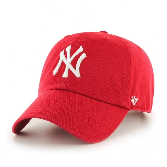 Gorra MLB New York Yankees "Clean Up" Roja (Gorras) '47 Brand chez FrenchMarket