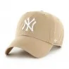 Cappello MLB New York Yankees "Clean Up" Beige (Cappellino) '47 Brand chez FrenchMarket