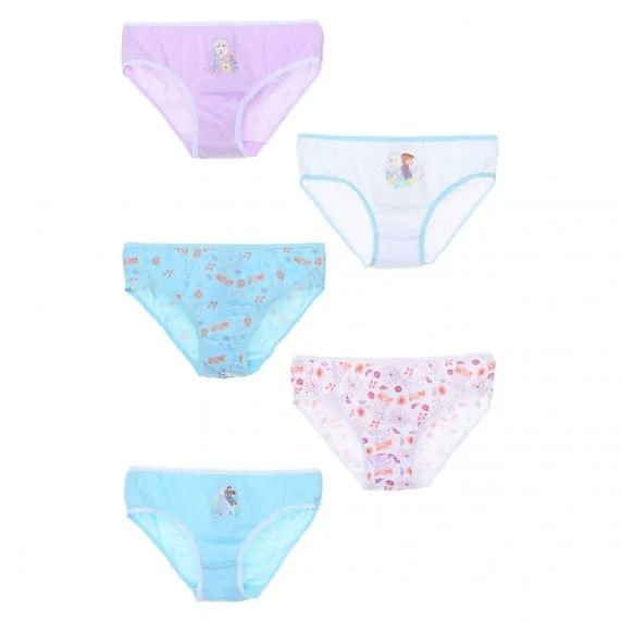 Set of 5 Disney "Snow Queen" Cotton Girl Panties (Panties) French Market on FrenchMarket