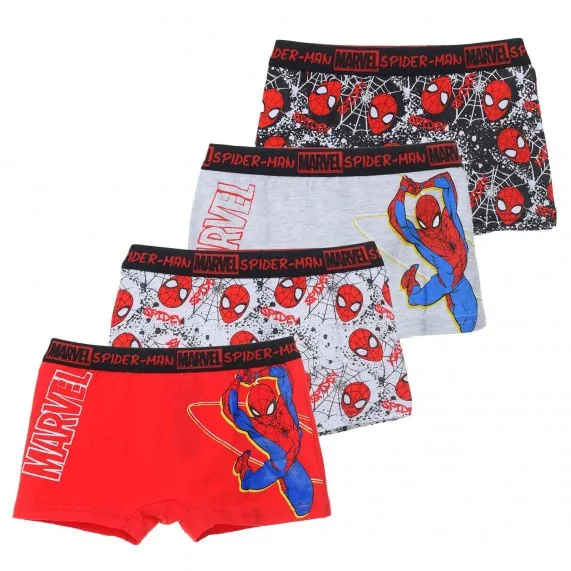 Lot de 4 Boxers Coton Garçon Spider-Man (Boxers) French Market chez FrenchMarket