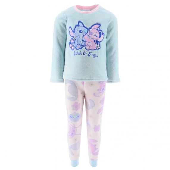 Lilo & Stitch - Conjunto de pijama de forro polar de invierno para niña (Ensemble de Pyjama) French Market chez FrenchMarket