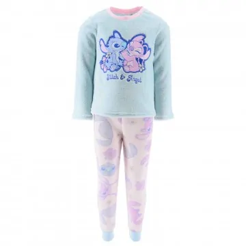 Lilo & Stitch - Girl's Winter Warm Fleece Pyjama Set (Pyjama Sets) French Market on FrenchMarket