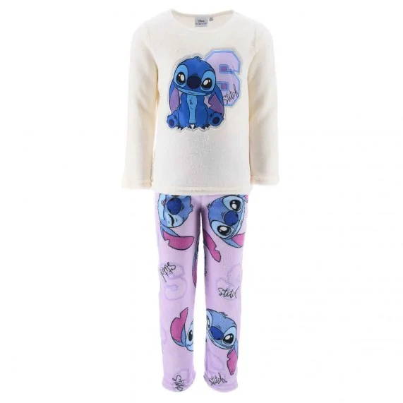 Lilo & Stitch - Conjunto de pijama de forro polar de invierno para niña (Ensemble de Pyjama) French Market chez FrenchMarket